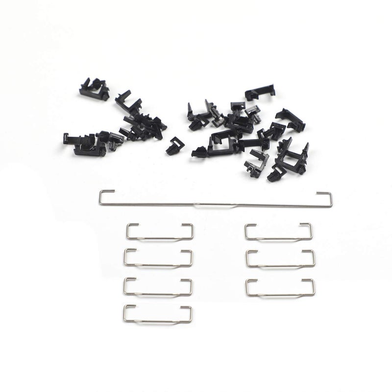 YMDK Costar Style Plate-Mounted Costar Stabilizers Balancing Pole Raised Wire 6.25u 2u for MX Mechanical Keyboard Filco (Kit 2 for 96 104 Keyboard) - Image 1